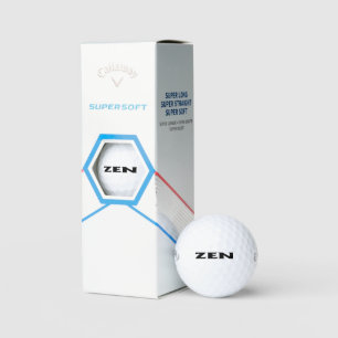 Zen noir Callaway Supersoft balles de golf 3 pk