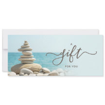 Zen Pebbles & Ocean Certificat Cadeau