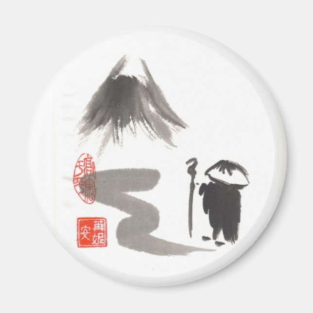 Zen Pilgrim Magnet (Devant)