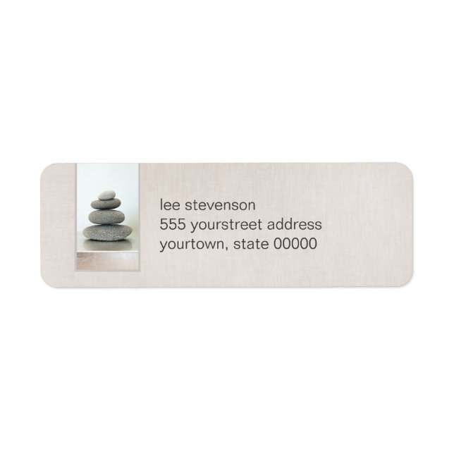 Zen Stones Retourner les étiquettes d'adresse (Devant)