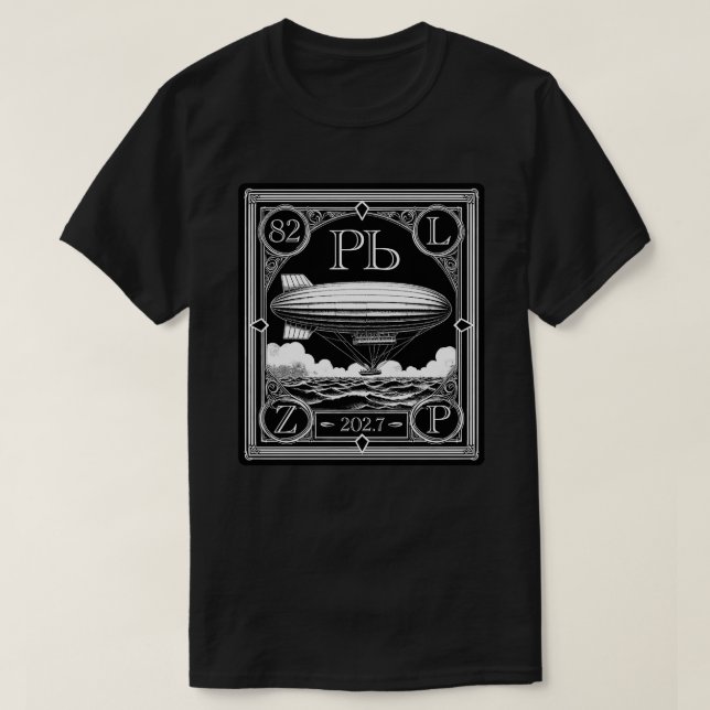 Zeppelin Plomb Tableau Périodique T-shirt Rock (Design devant)