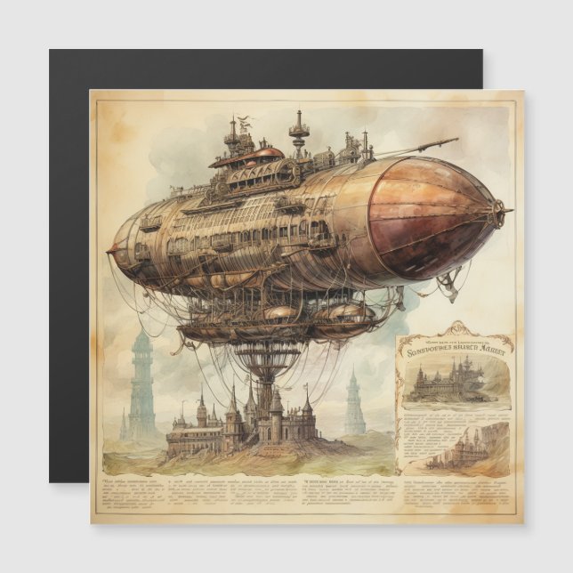 Zeppelin Steampunk vintage (10) (Devant / Derrière)