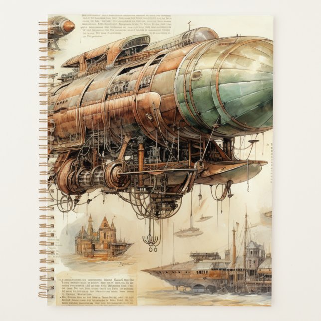 Zeppelin Steampunk vintage (4) (Devant)