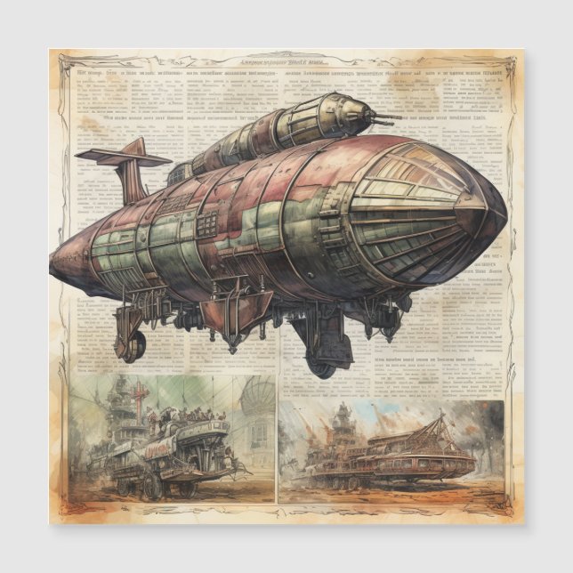 Zeppelin Steampunk vintage (6) (Devant)