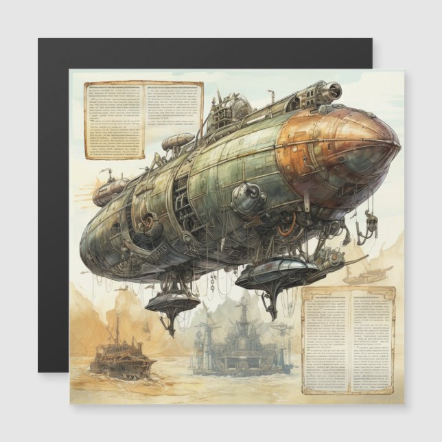 Zeppelin Steampunk vintage (8) (Devant / Derrière)