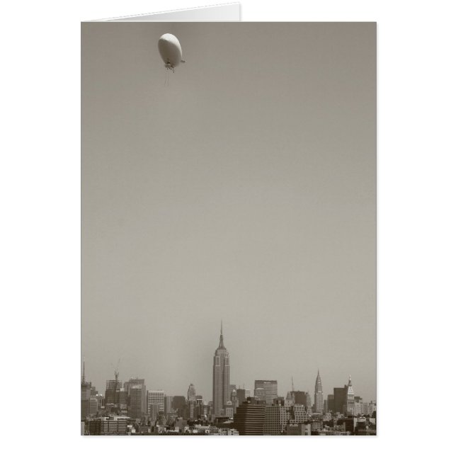 Zeppelin sur Manhattan, New York (Devant)