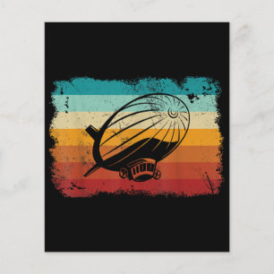 Zeppelin Vintage rétro Dirigible Aéronef Zepplin L