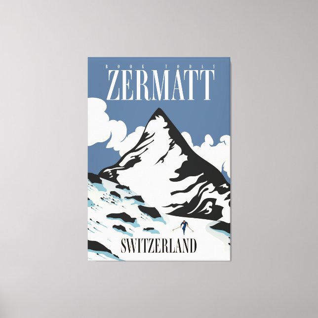 Zermatt Suisse impression de ski (Recto)