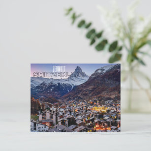 Zermatt Suisse Souvenir Carte postale