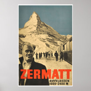 Zermatt, Switzerland,Ski Poster