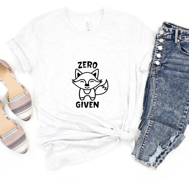 Zero Fox Donné Sarcasme Drôle Mème T-shirt (Créateur téléchargé)