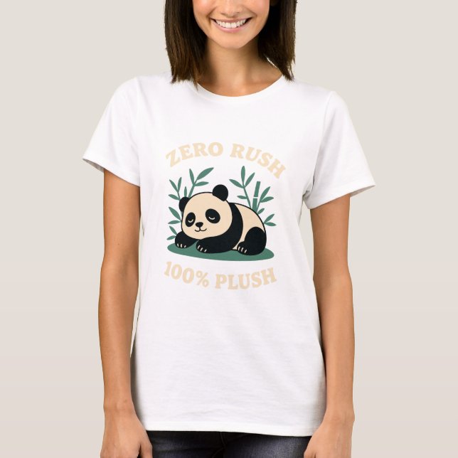Zero Rush – T-Shirt Panda Paresseux 100% Douillet (Devant)