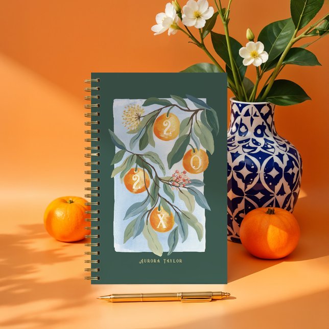 Zesty Orange Citrus Orchard de fruits botaniques (Zesty Orange Citrus Tree Botanical Fruit Orchard Planner)