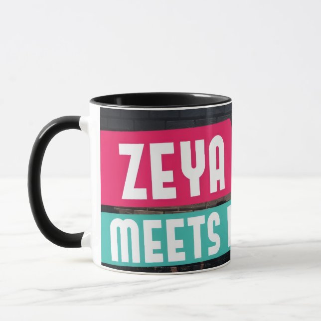 Zeya rencontre la tasse de NY (Gauche)