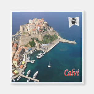 zFR121 panorama CALVI, Corse, Aimant frigo