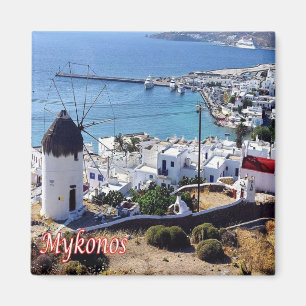 zGR103 MYKONOS - Panorama - Greece - Fridge Magnet