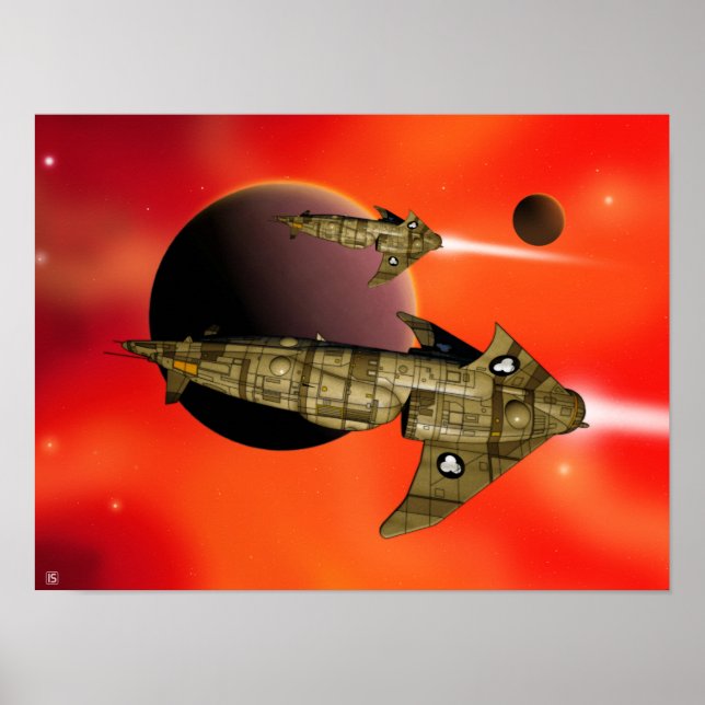 Zhodani Trader Ship Poster 'Distant Shores 1' (Devant)