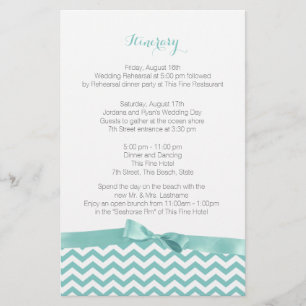 Zig Zag Aqua et Grey Itinéraire