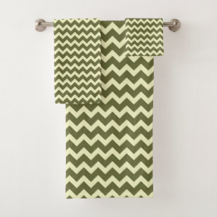 ZIG ZAG - OLIVE & CREAM