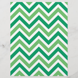 Zigg-zags-chevrons verts