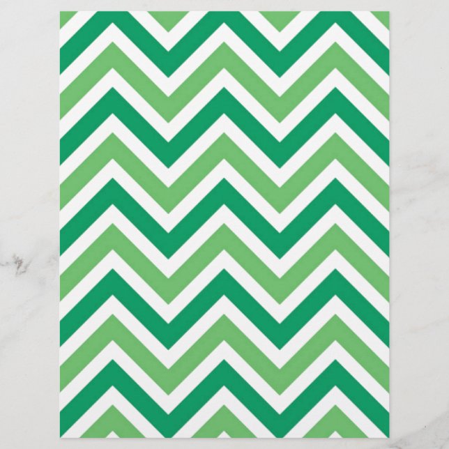 Zigg-zags-chevrons verts (Devant)