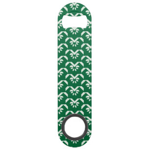 Zigzag floral vert