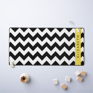 Zigzag noir et blanc, Motif Chevron, Votre nom