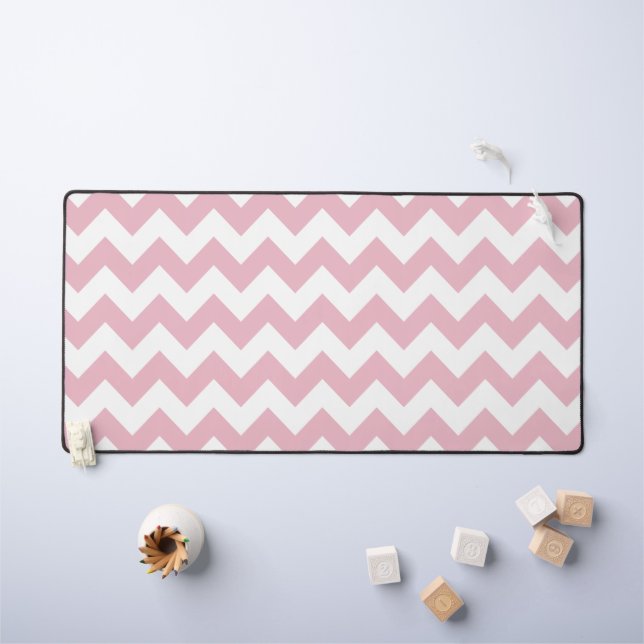 Zigzag rose, Chevron rose, Motif géométrique (Tableau pour enfants)
