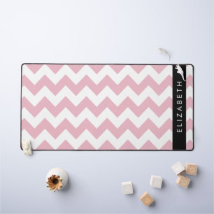 Zigzag Rose, Chevron Rose, Motif Vague, Votre Nom