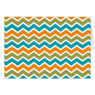 Zigzag tribal vibrant de paon