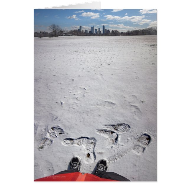 Zilker Park Snow - Austin Texas Downtown Skyline (Devant)