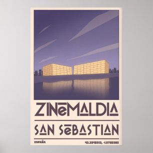 Zinemaldia San Sebastian Impression - Style Vintag