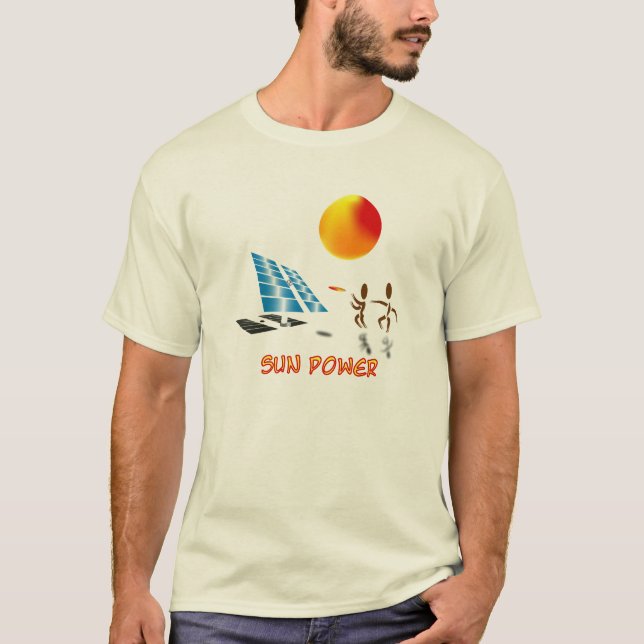 Zingleess ~ T-shirt énergie solaire (Devant)