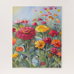 Zinnia Garden (520 Piece puzzle 16x20)