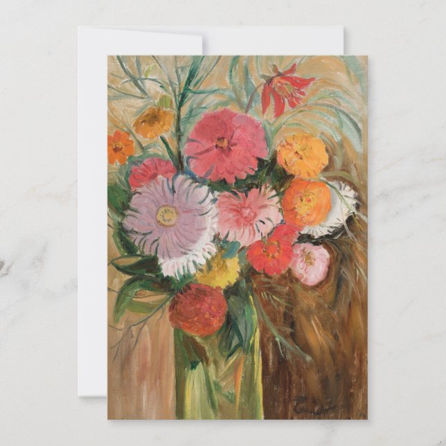 Zinnias et Asters | Tadeusz Makowski (Devant)