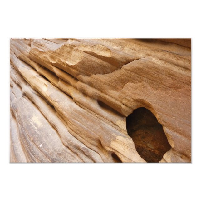Zion Canyon Mur I Abstrait Nature Photographie (Devant)