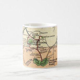 Zion - Grand Canyon Carte Mug