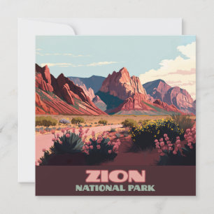 Zion National Park Monts Utah Vintage