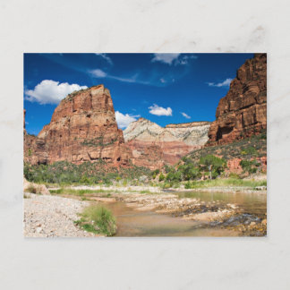 Zion NP - Carte postale d'atterrissage d'Angel