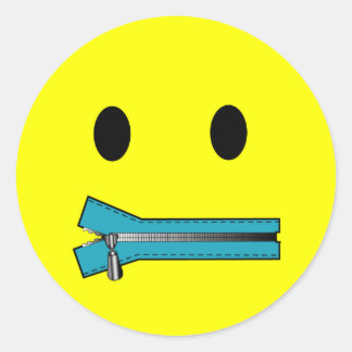 'zip it FACE STICKERS