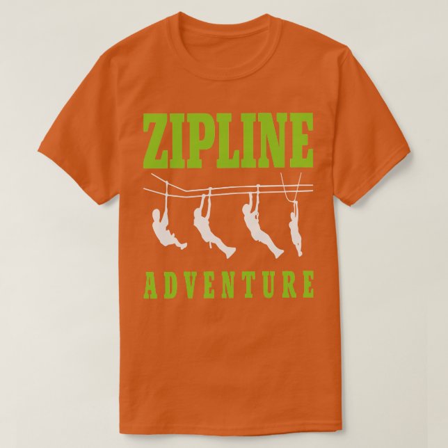 zipline aventure TShirt (Design devant)