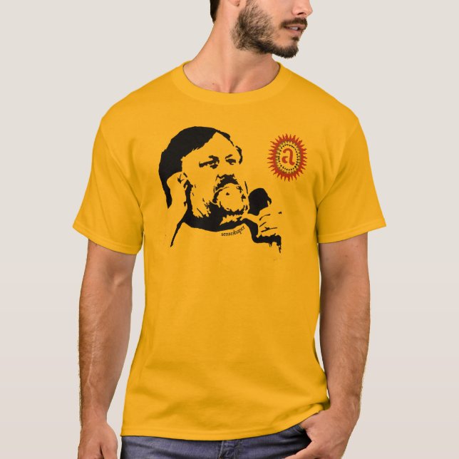 Zizek contemplant l'objet petit a : Le T-shirt (Devant)