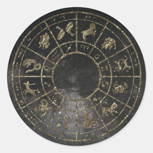 zodiac astrologie or autocollants (Devant)