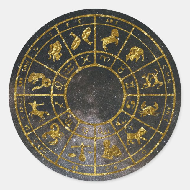 zodiac astrologie or autocollants (Devant)