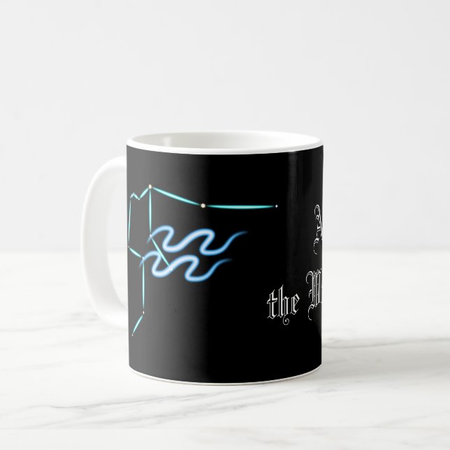 Zodiac Constellation Aquarius Café Mug (Devant gauche)