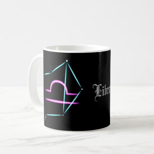 Zodiac Constellation Librairie Café Mug (Devant gauche)