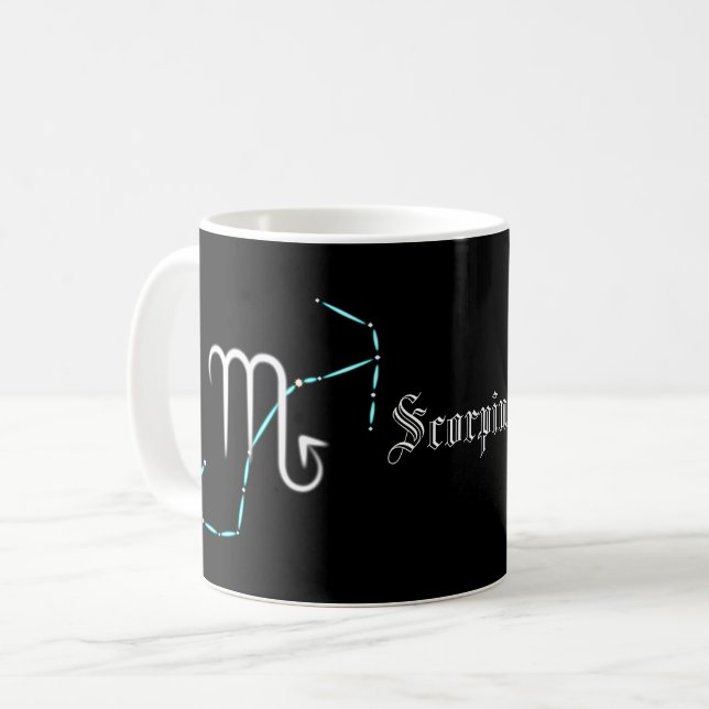 Zodiac Constellation Scorpio Café Mug (Devant gauche)