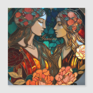 Zodiac Gémeaux en verre tendu