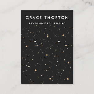 Zodiac Gold Stars Elevant Bijoux Carte d'affichage