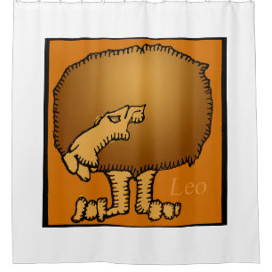Zodiac Signes Leo Douche rideau